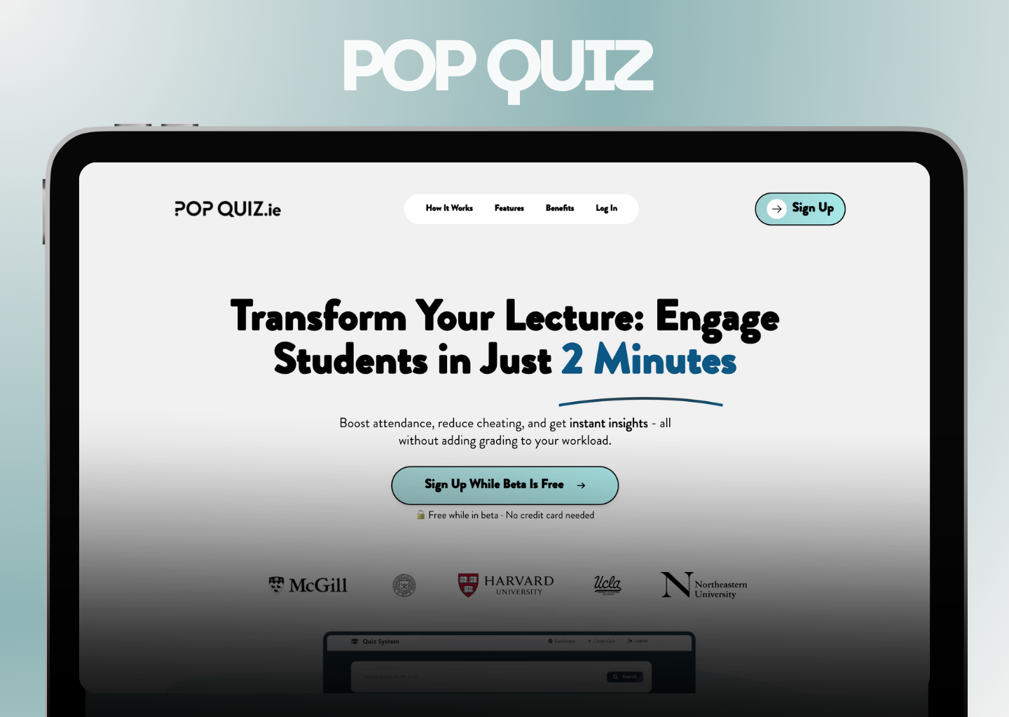 POP Quiz - Website